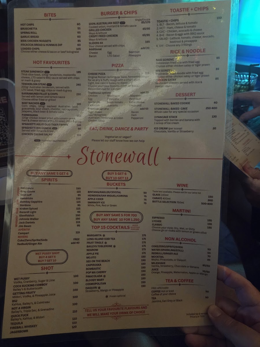 Stonewall Bali Photo Menu 5