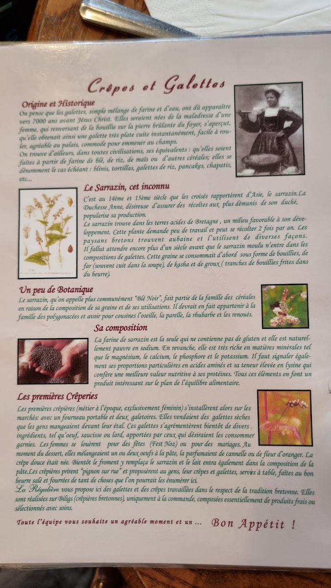 La Régalière Photo Menu 5
