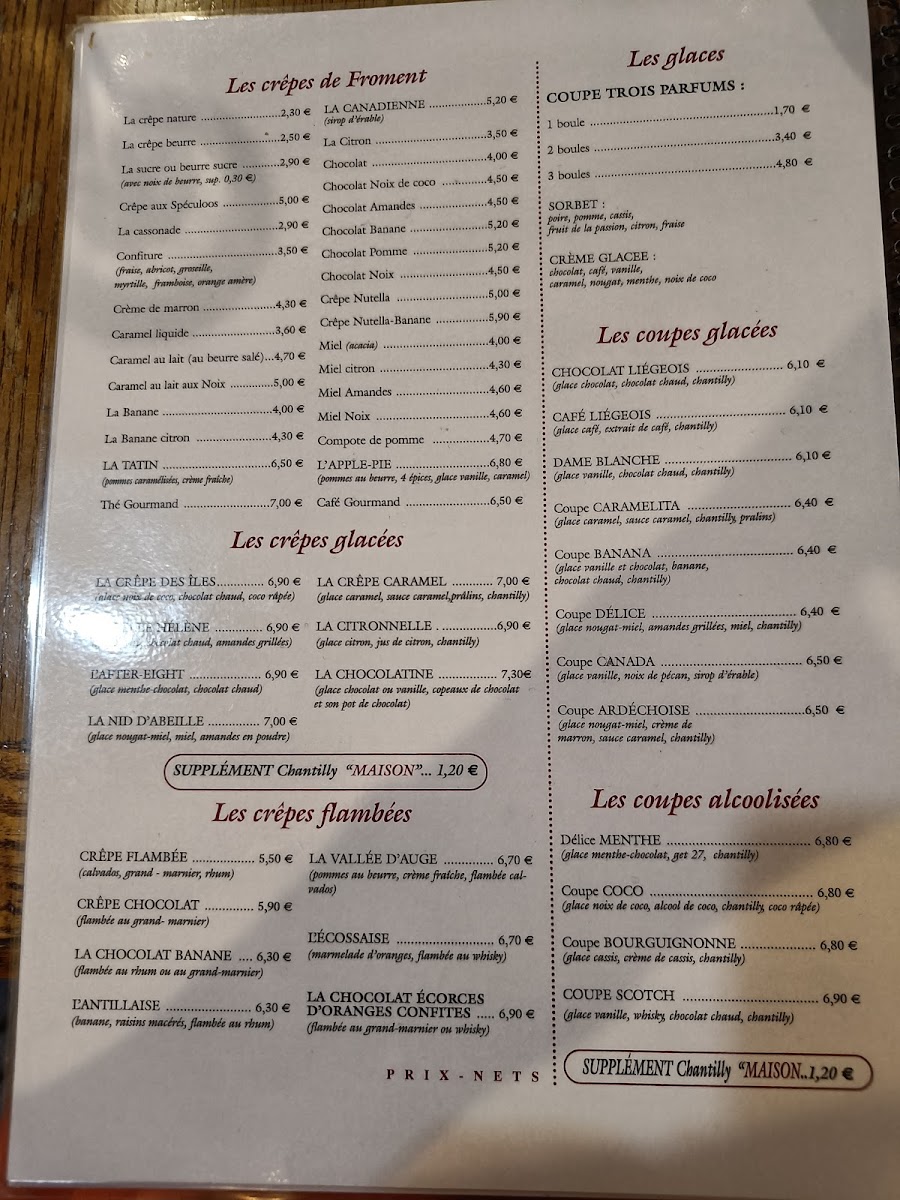 La Régalière Photo Menu 8