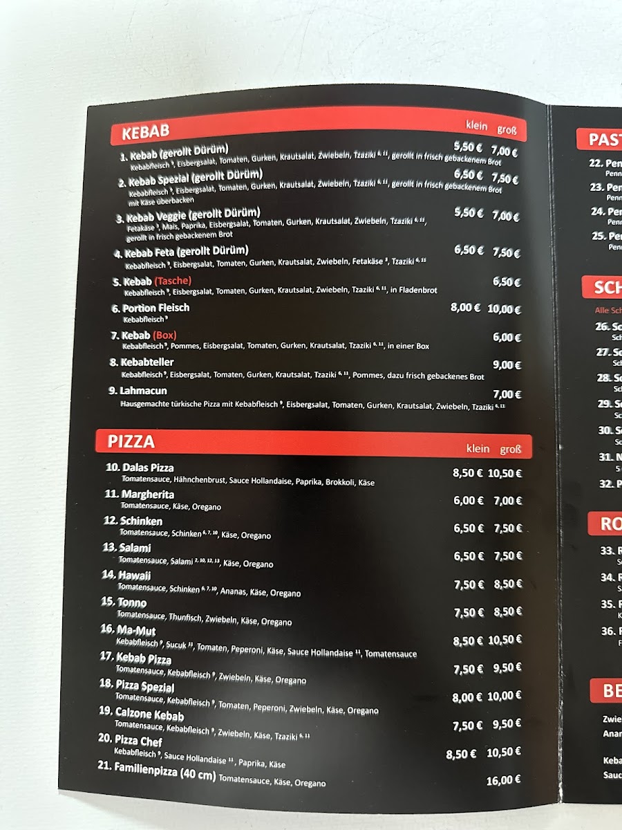 Mamut Pizzeria Photo Menu 1