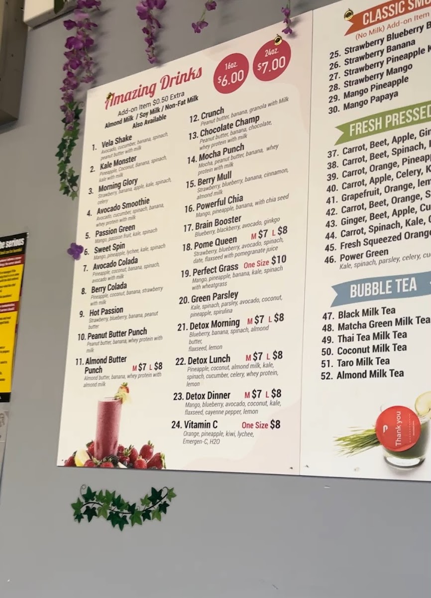 Vela Juice Bar Photo Menu 5