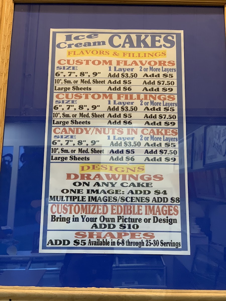 The Ice Cream Shoppe Photo Menu 4