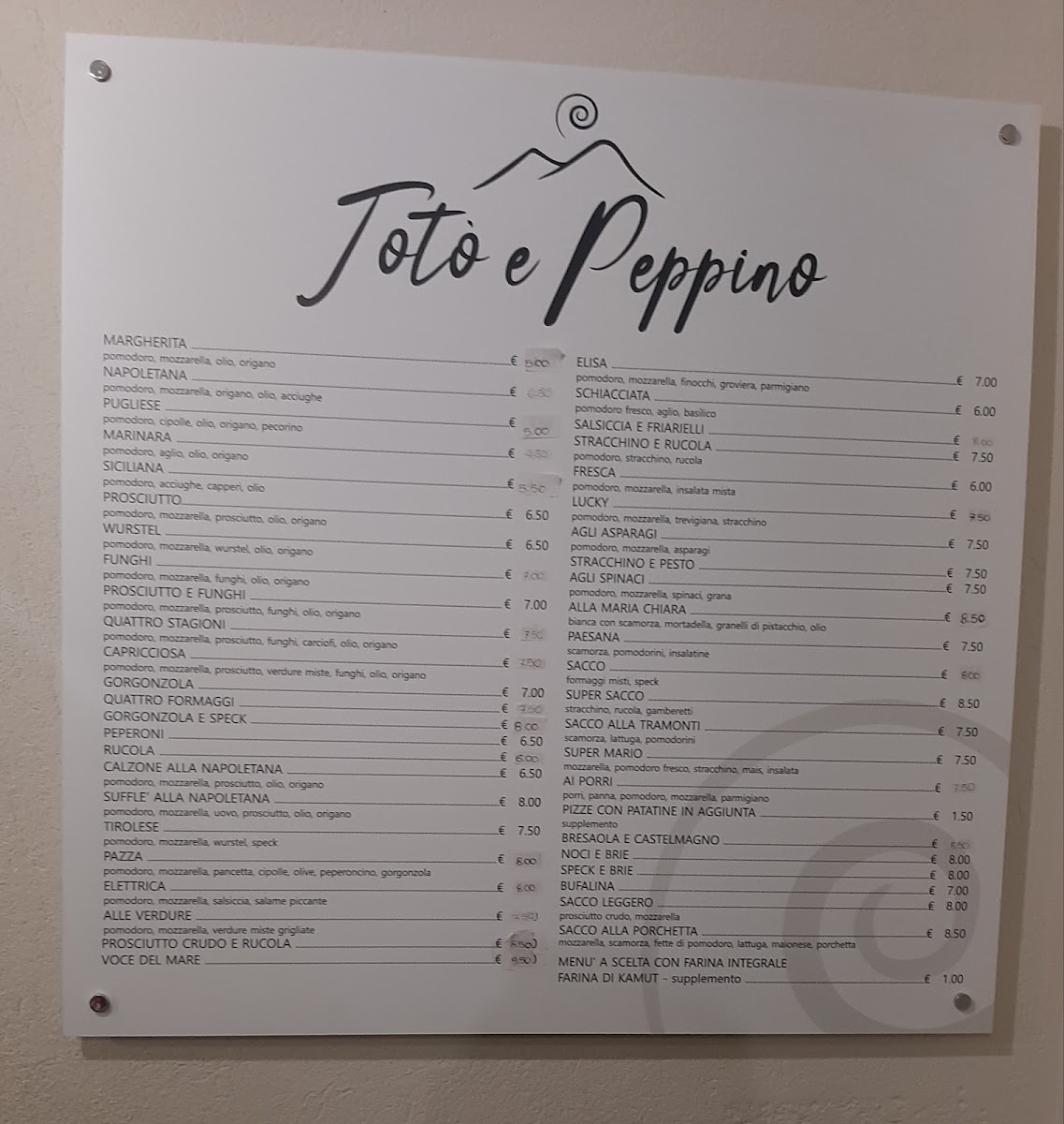 Pizzeria totò e peppino . Photo Menu 1