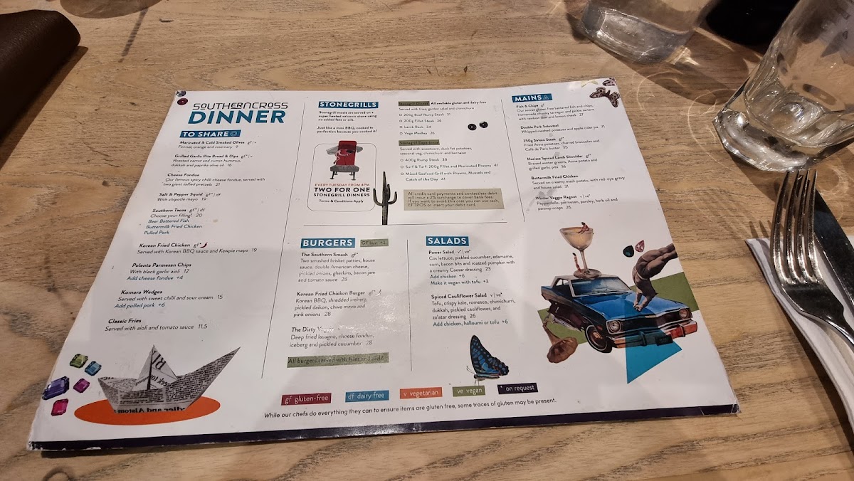 Southern Cross Garden Bar Restaurant Photo Menu 10
