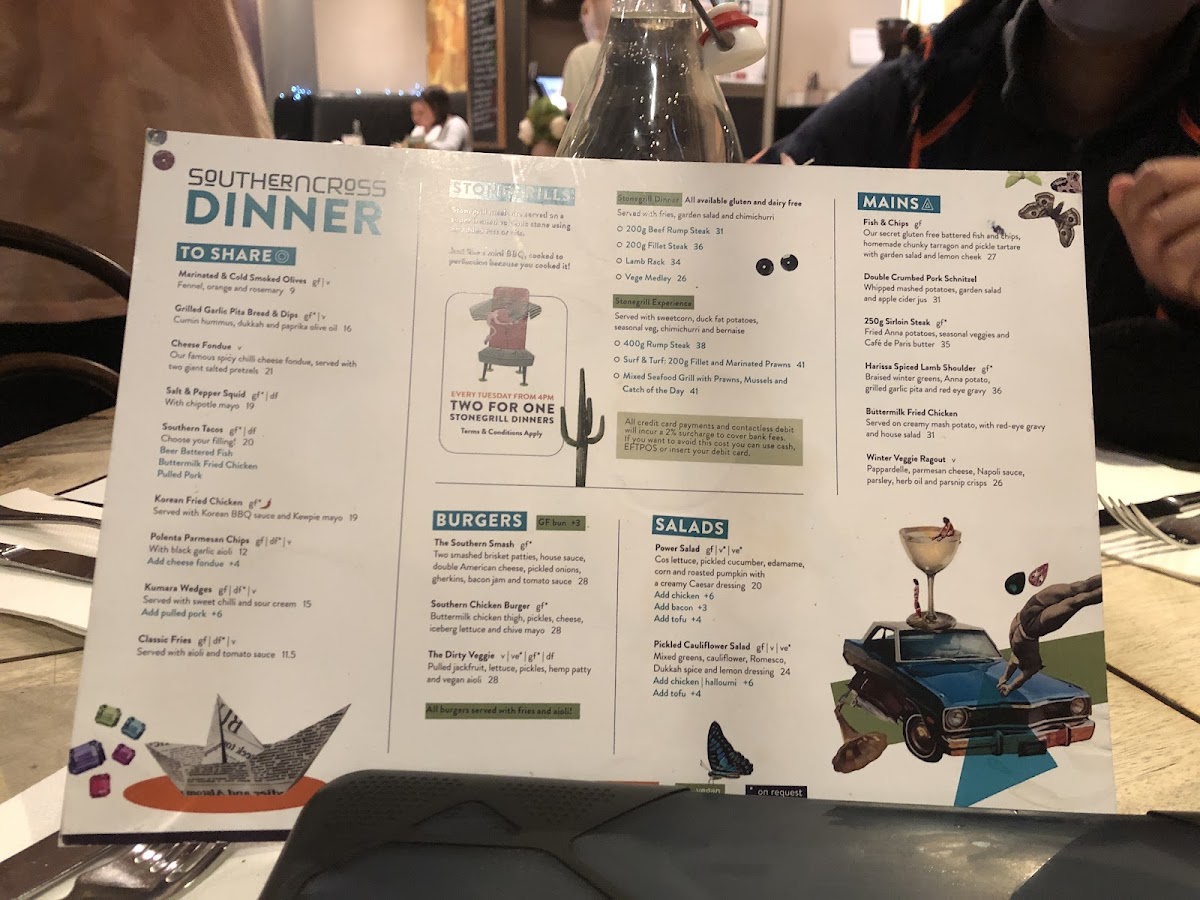 Southern Cross Garden Bar Restaurant Photo Menu 4