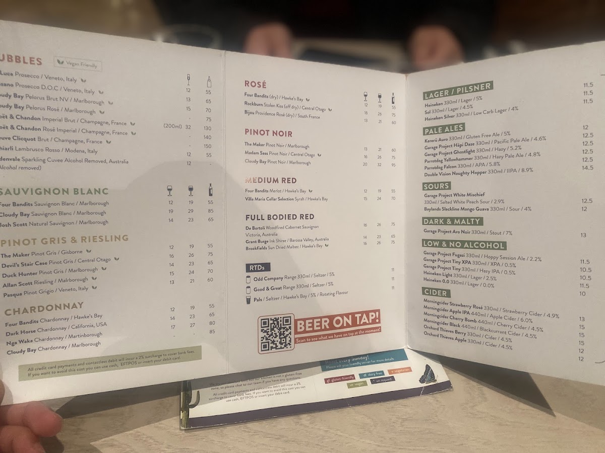 Southern Cross Garden Bar Restaurant Photo Menu 9