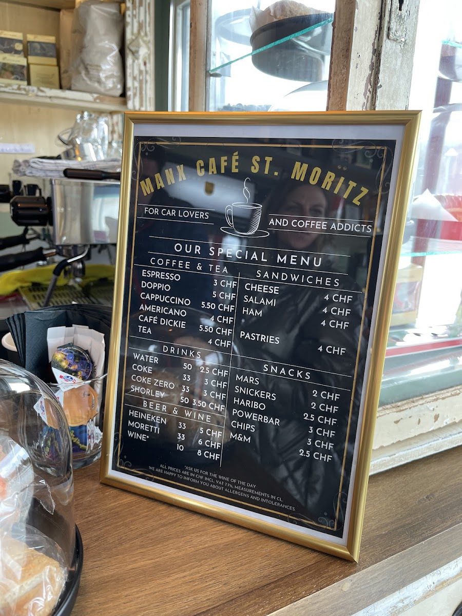 Manx Cafe (St Moritz-Samedan-Pontresina) Photo Menu 1
