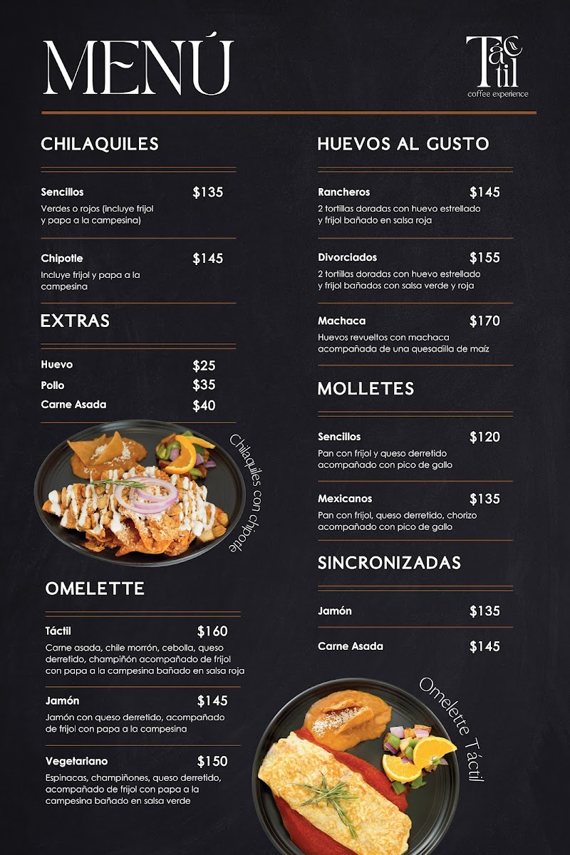TACTIL COFFEE EXPERIENCE SIGLO XXI Photo Menu 3