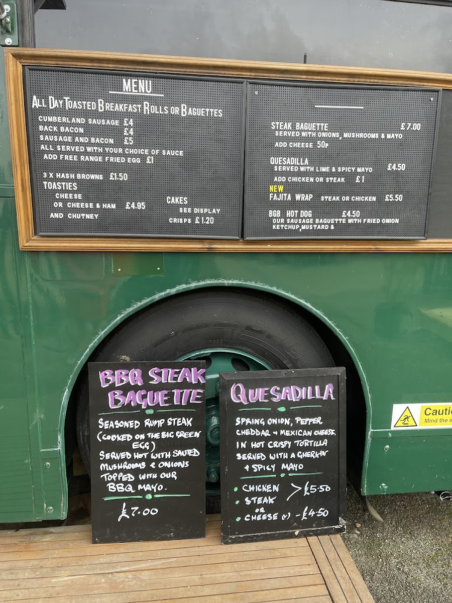 Big Green Bus Cafe Photo Menu 2