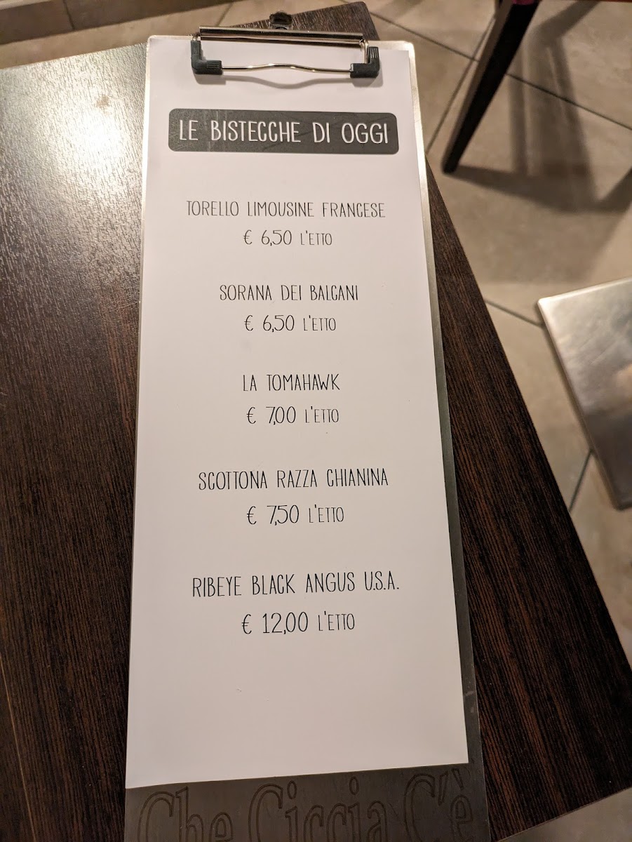 Che Ciccia C'e' Photo Menu 6