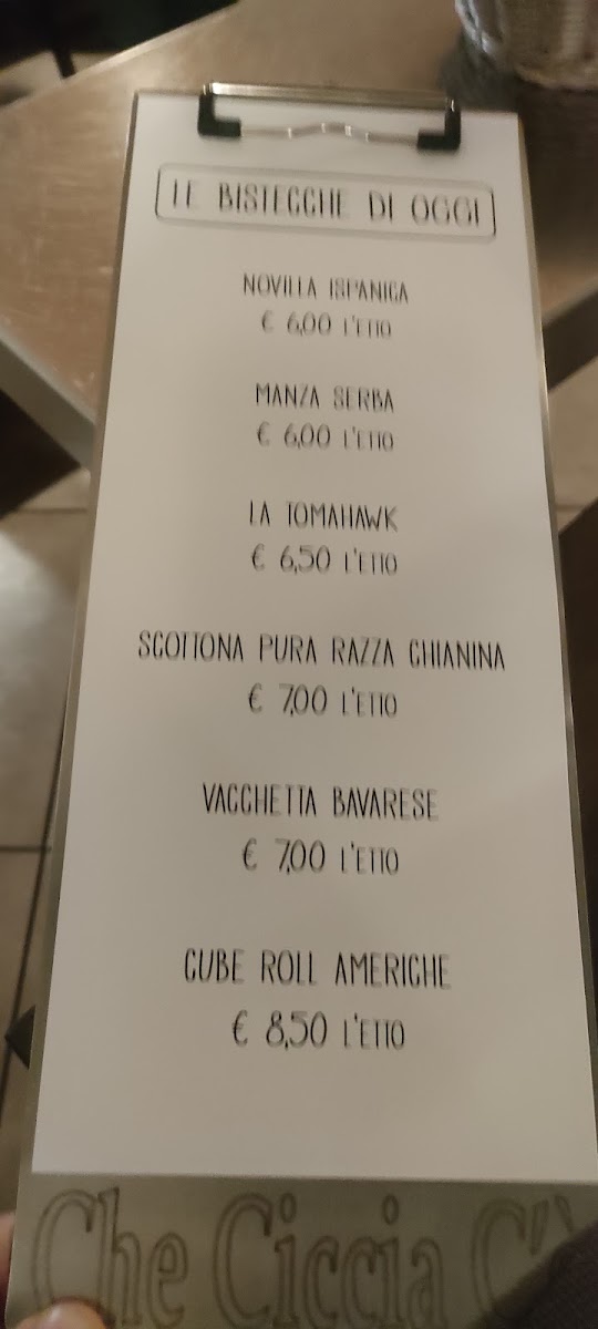 Che Ciccia C'e' Photo Menu 9