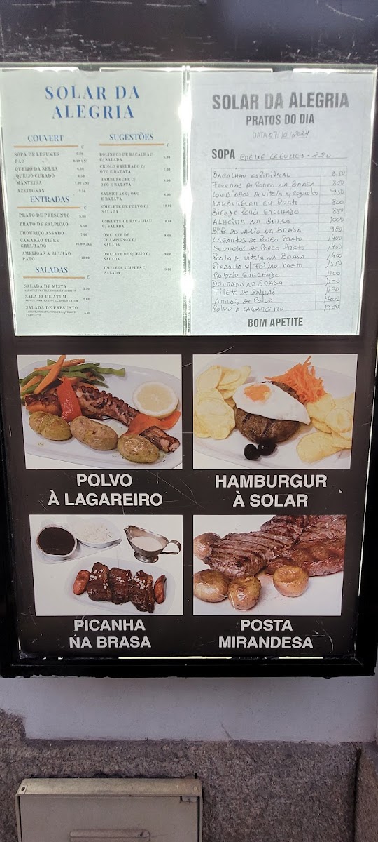 Restaurante Solar da Alegria Photo Menu 10