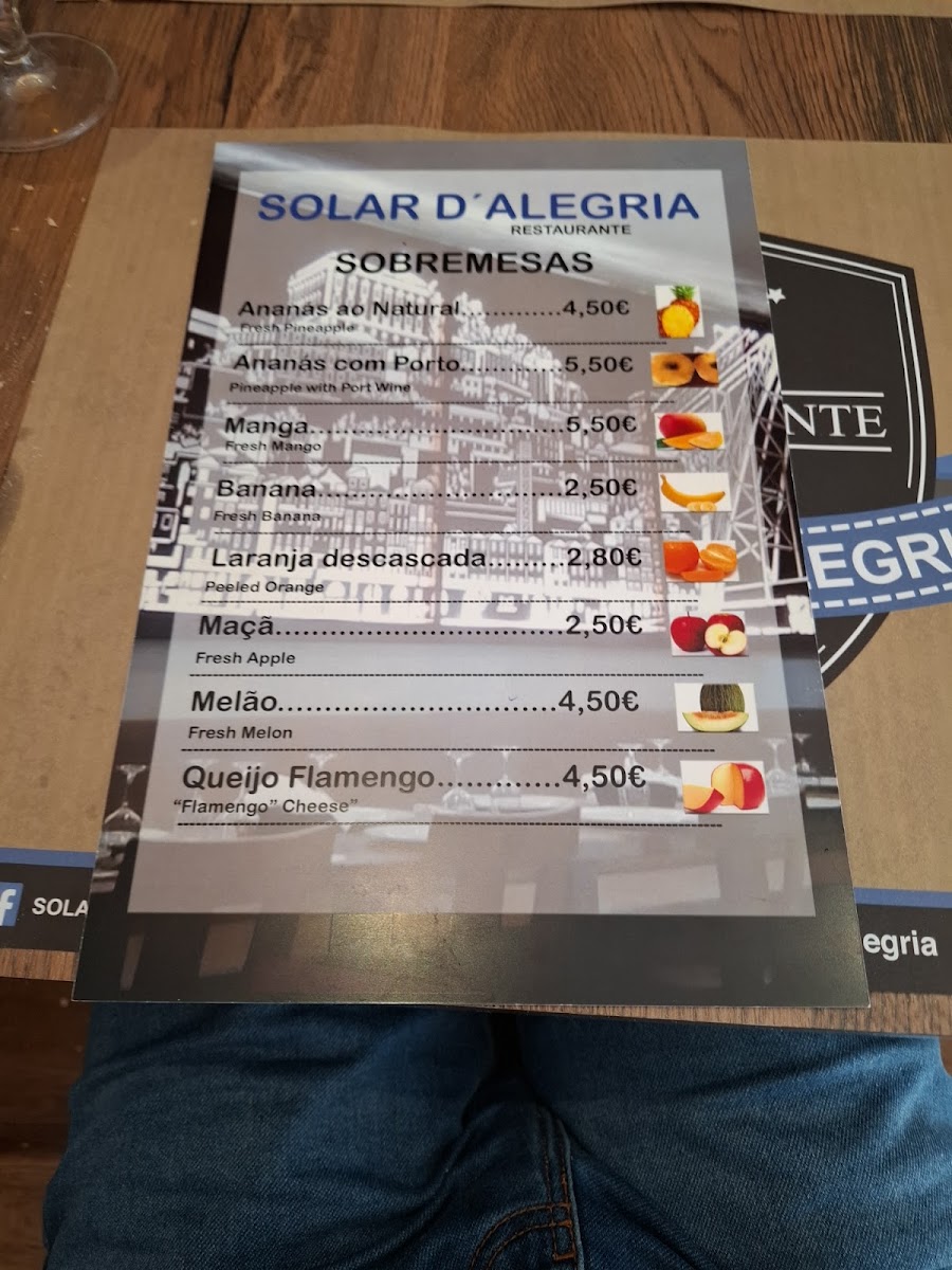 Restaurante Solar da Alegria Photo Menu 4