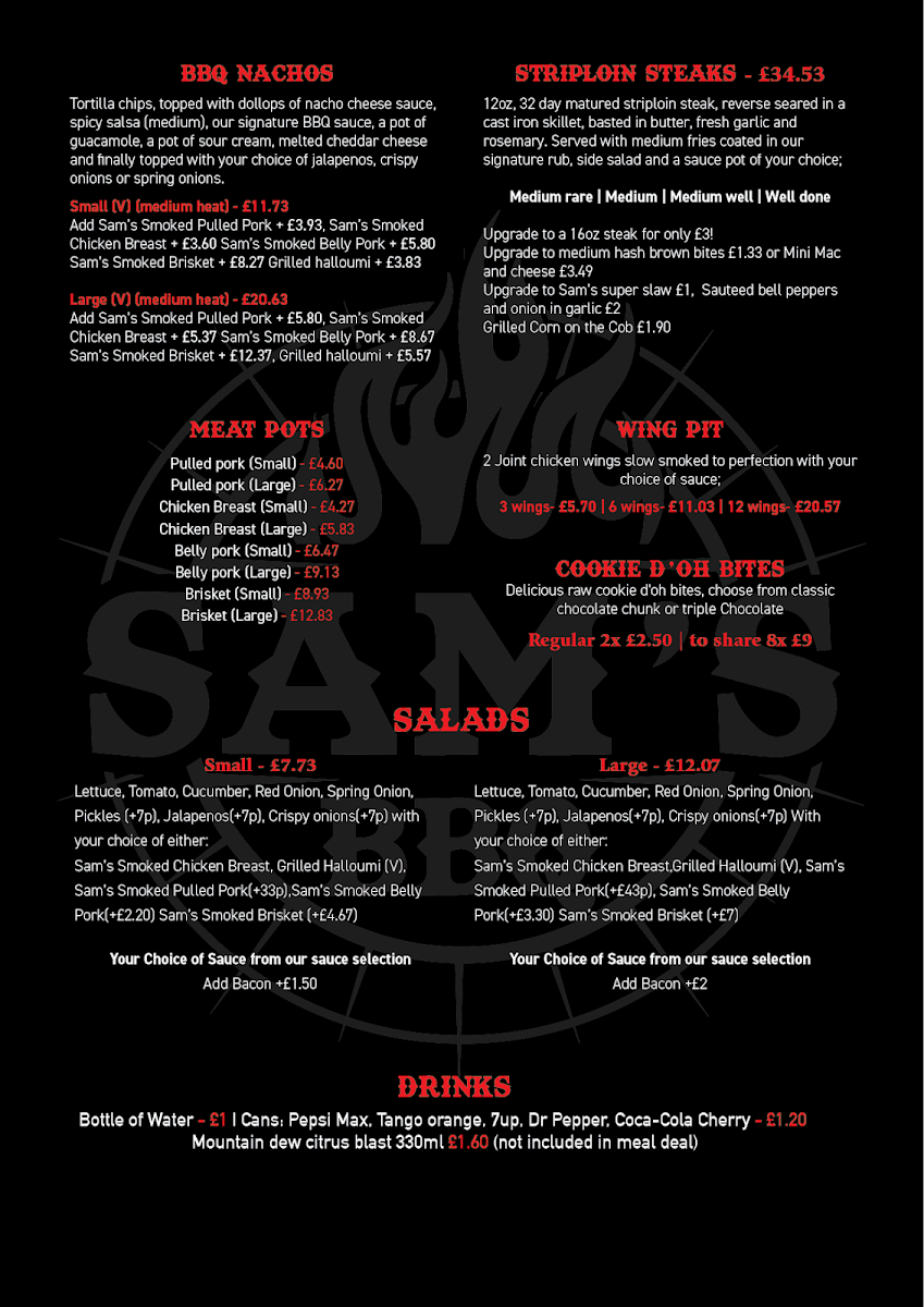 Sam's BBQ Photo Menu 3