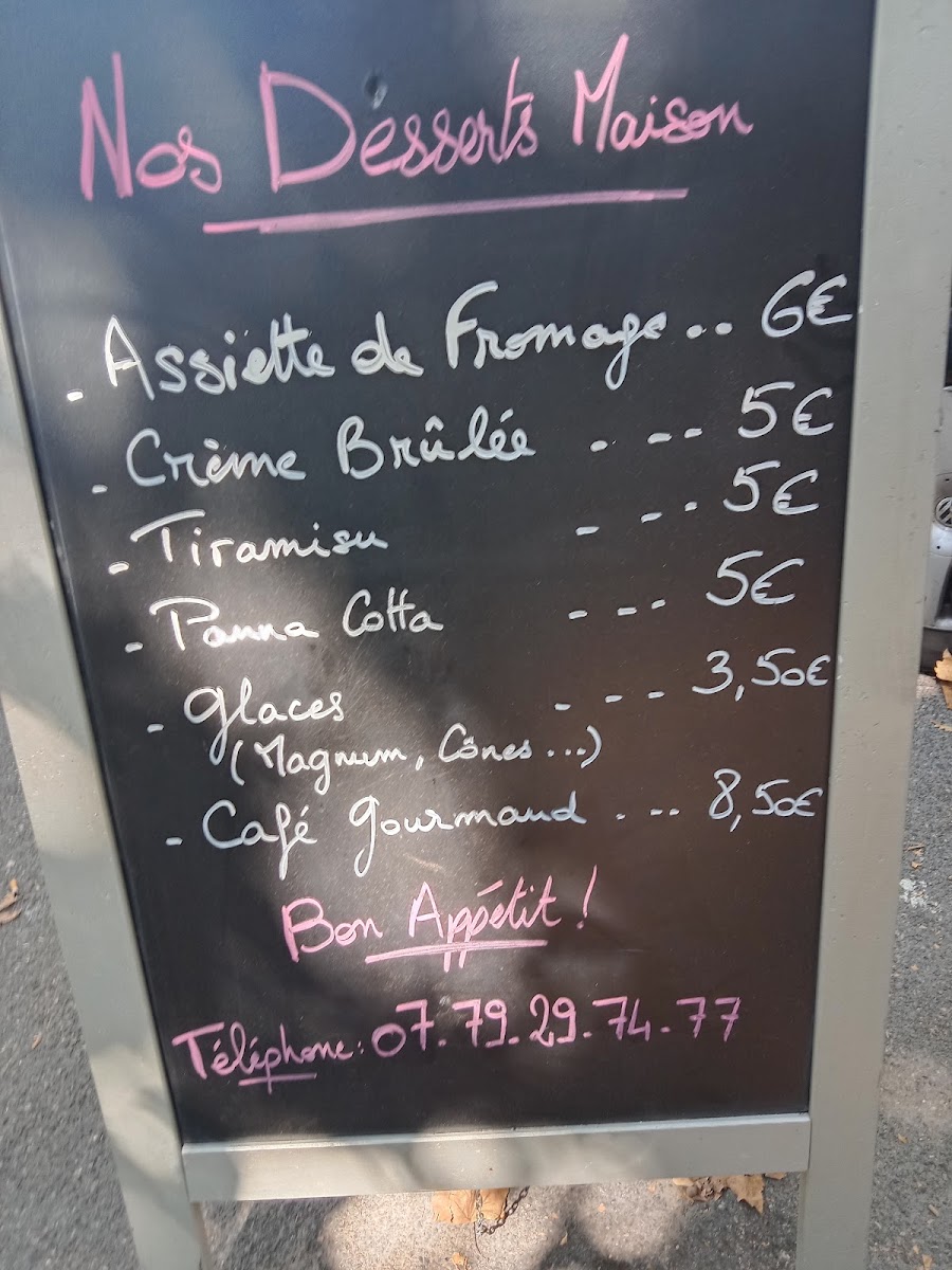 La terrasse de Compostelle Photo Menu 2