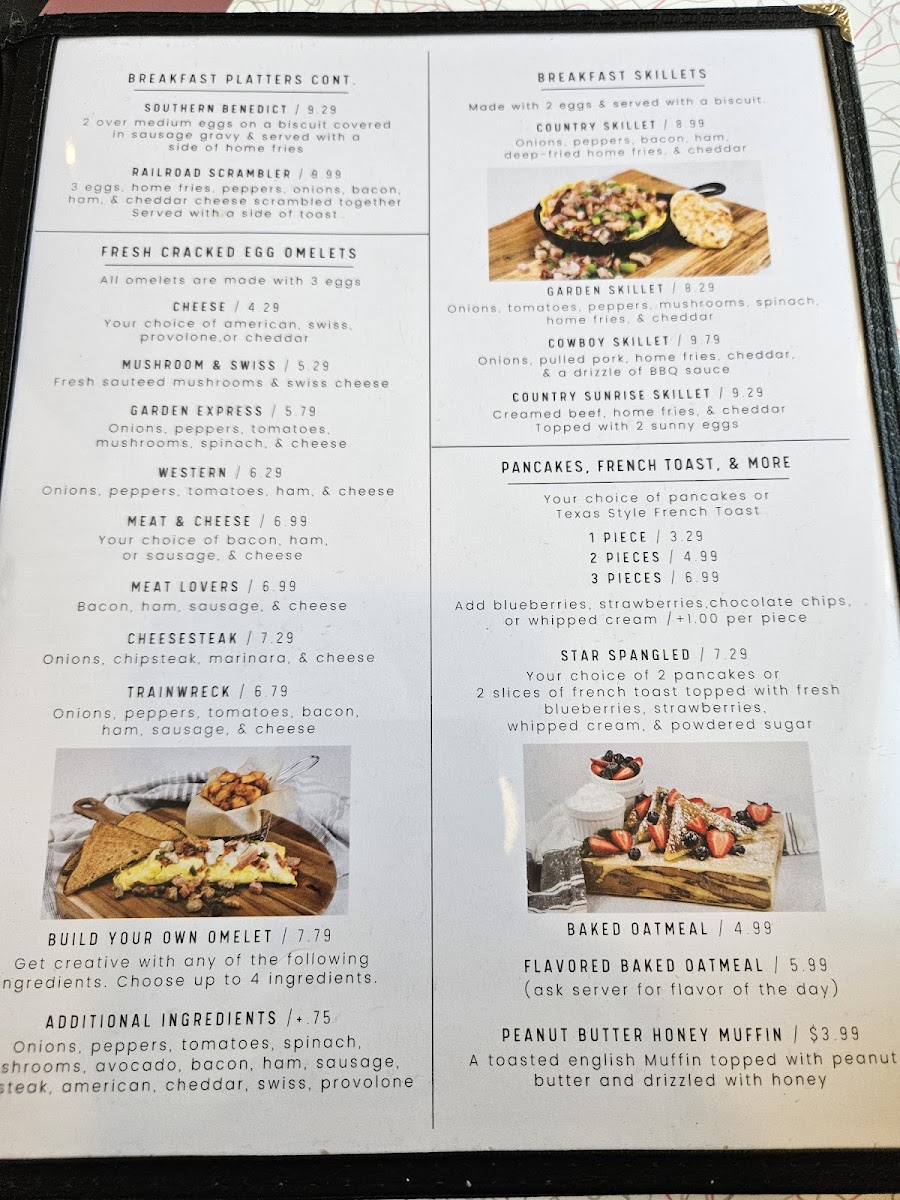Richland Railroad Diner Photo Menu 3