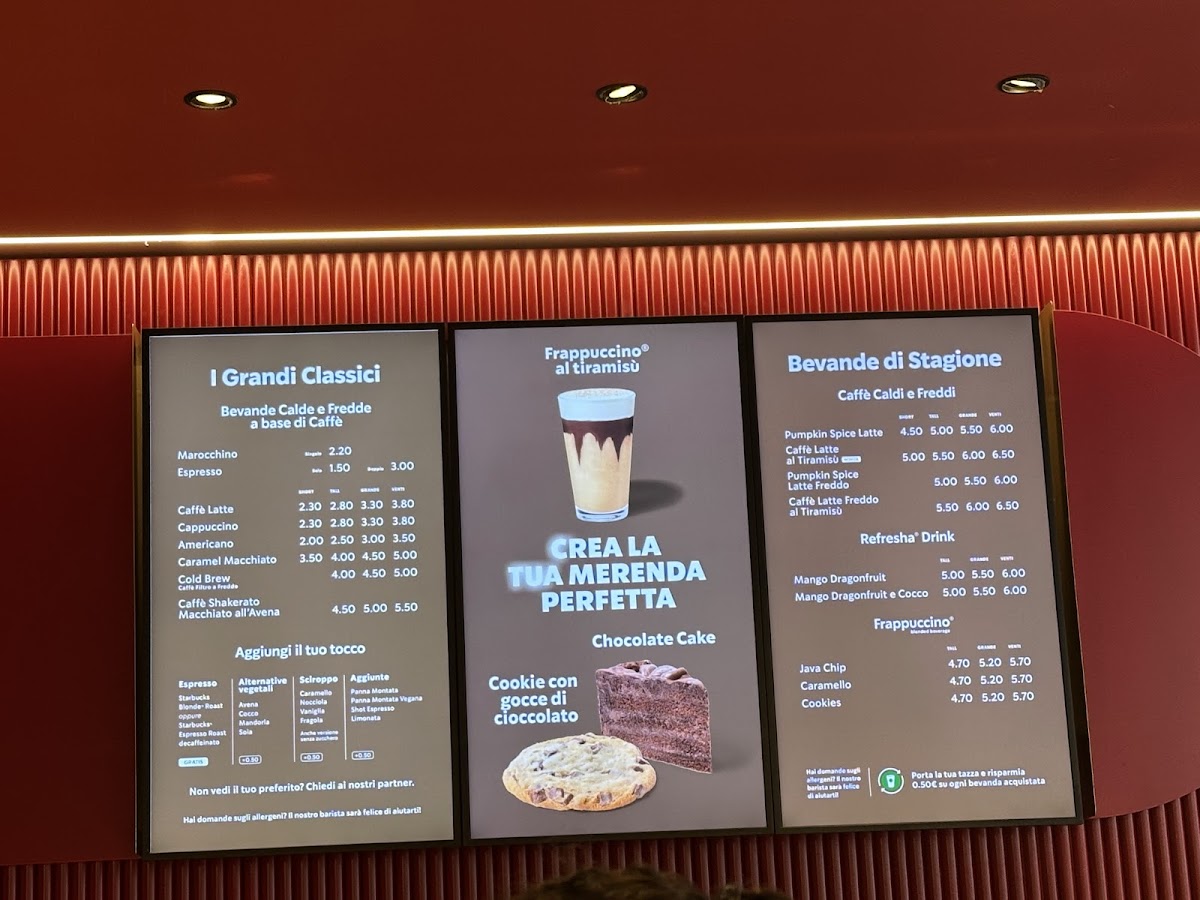 Starbucks - Venezia Rialto Photo Menu 2