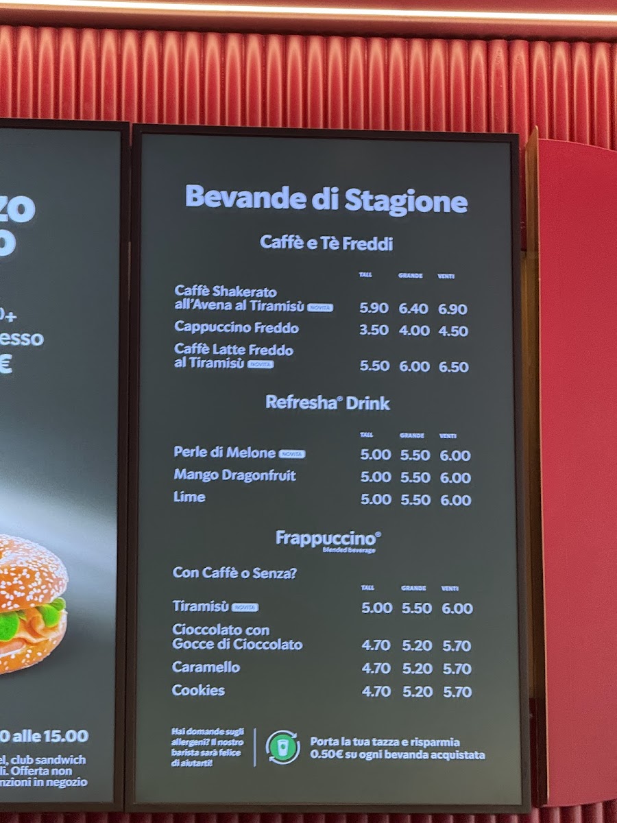 Starbucks - Venezia Rialto Photo Menu 5
