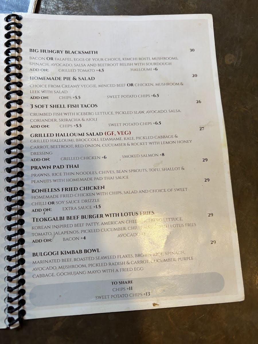 Blacksmith Photo Menu 1