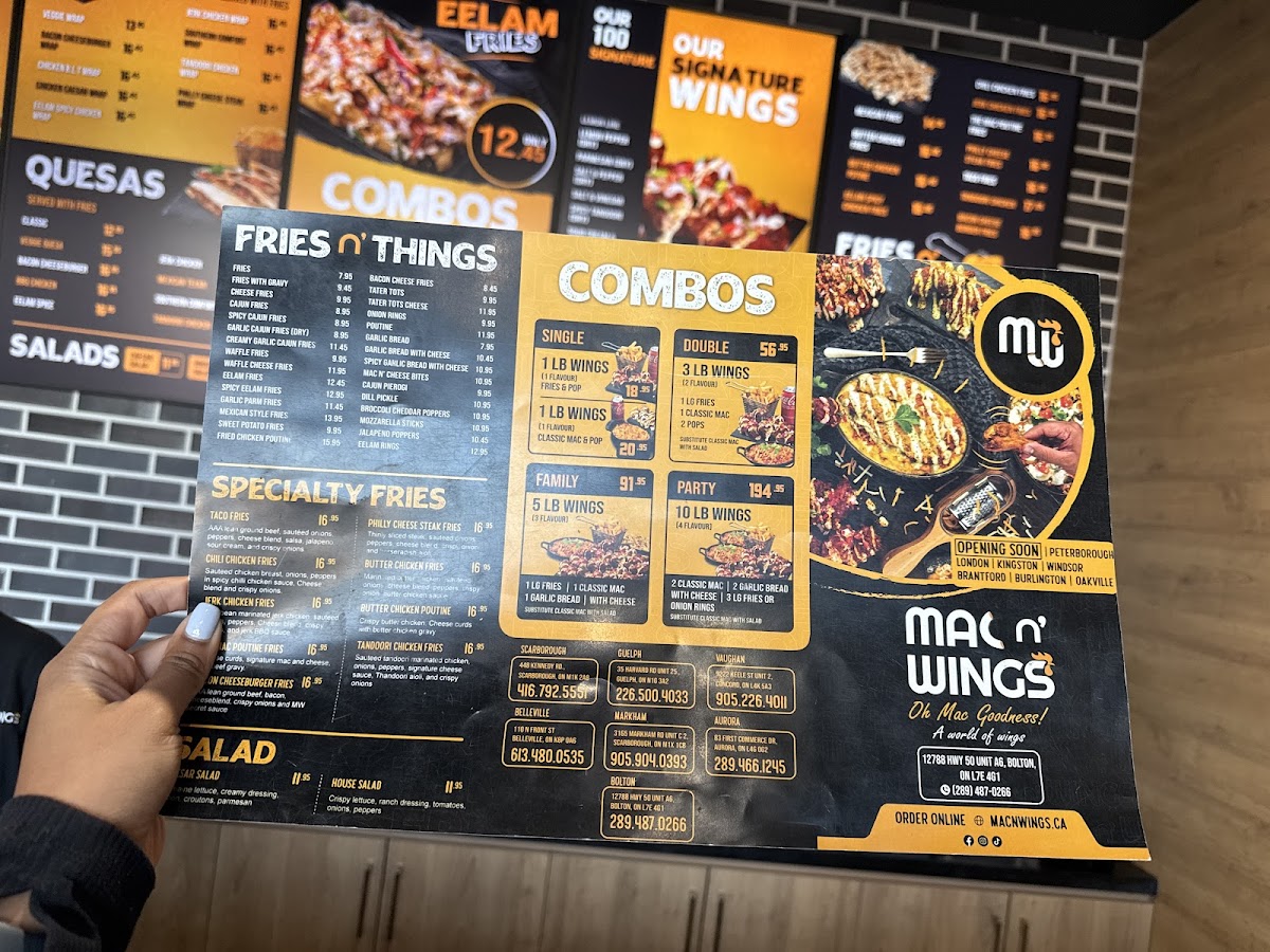 Mac N' Wings Photo Menu 2