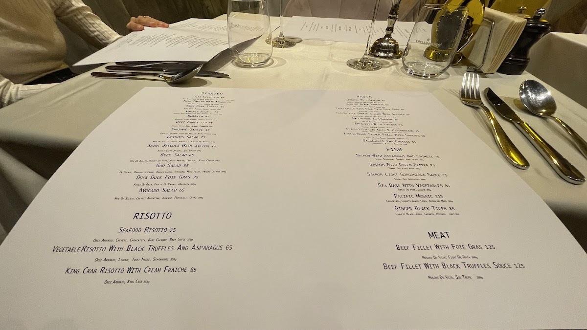 Restaurant Gao Photo Menu 1