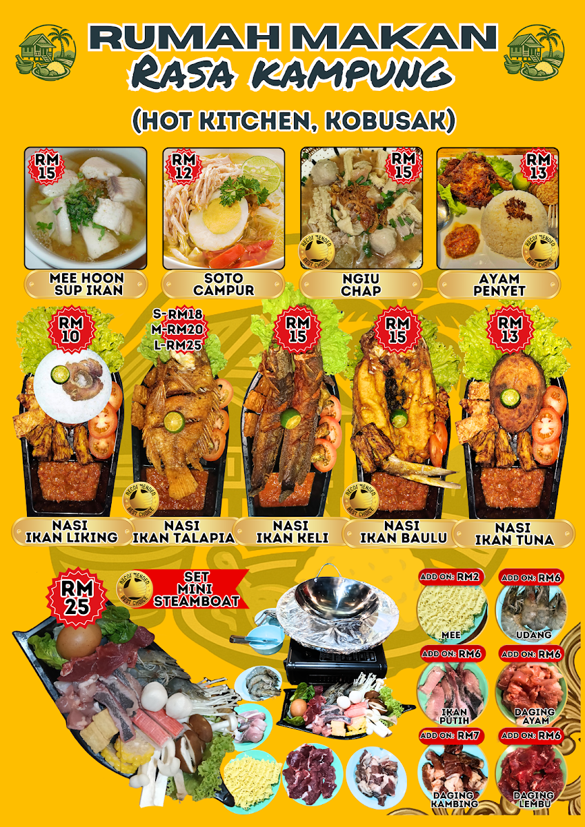 Hot Kitchen Photo Menu 1