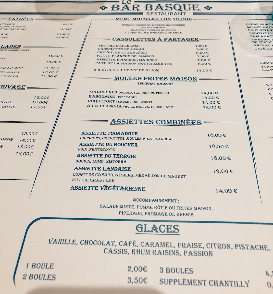 Bar Basque Capbreton Photo Menu 10