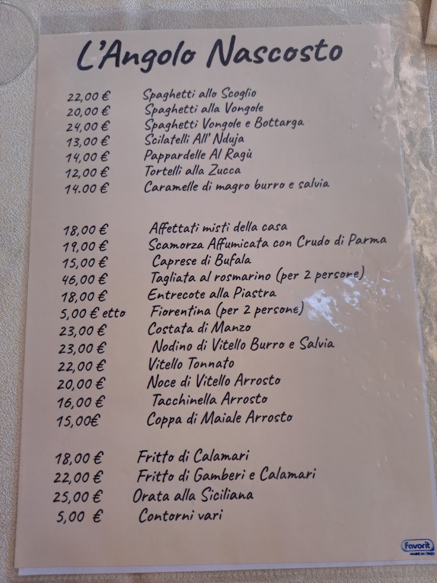 Trattoria L'angolo Nascosto Photo Menu 2
