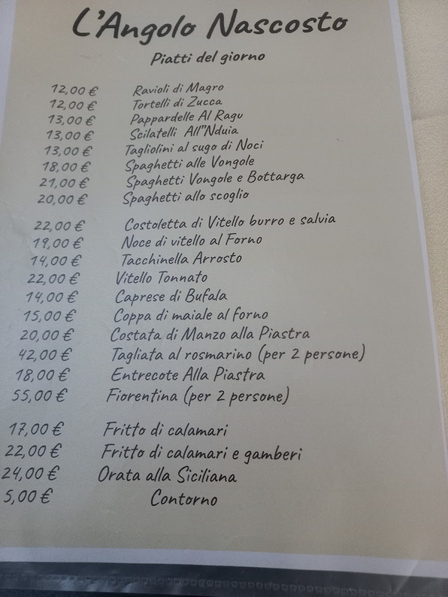 Trattoria L'angolo Nascosto Photo Menu 4