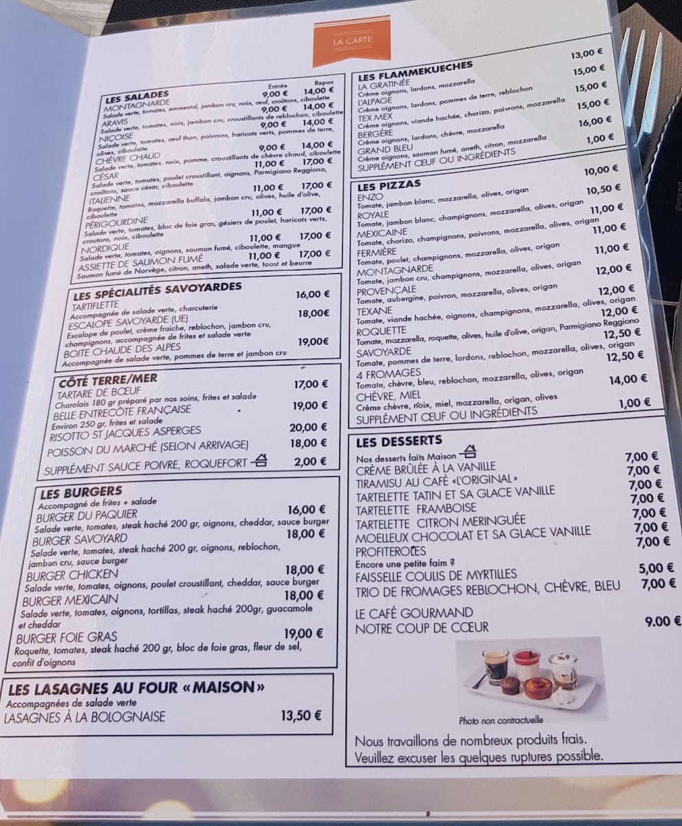 Brasserie Les Retrouvailles Photo Menu 1