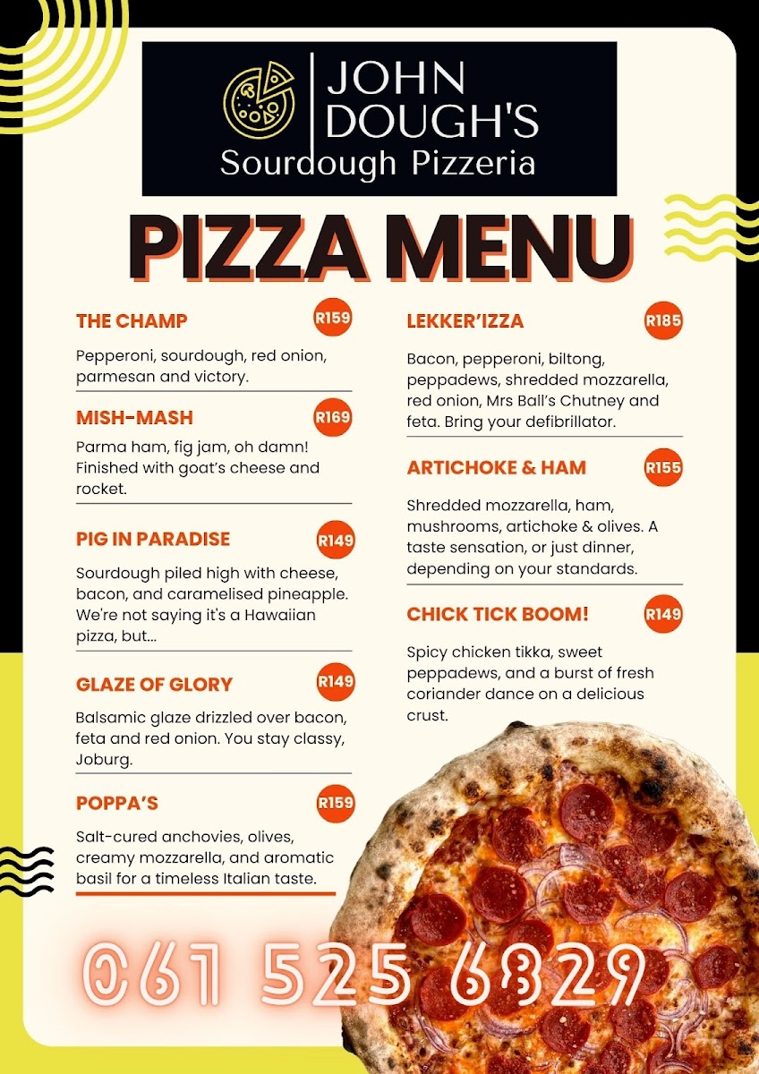 John Dough's Sourdough Pizzeria, Linden Photo Menu 2