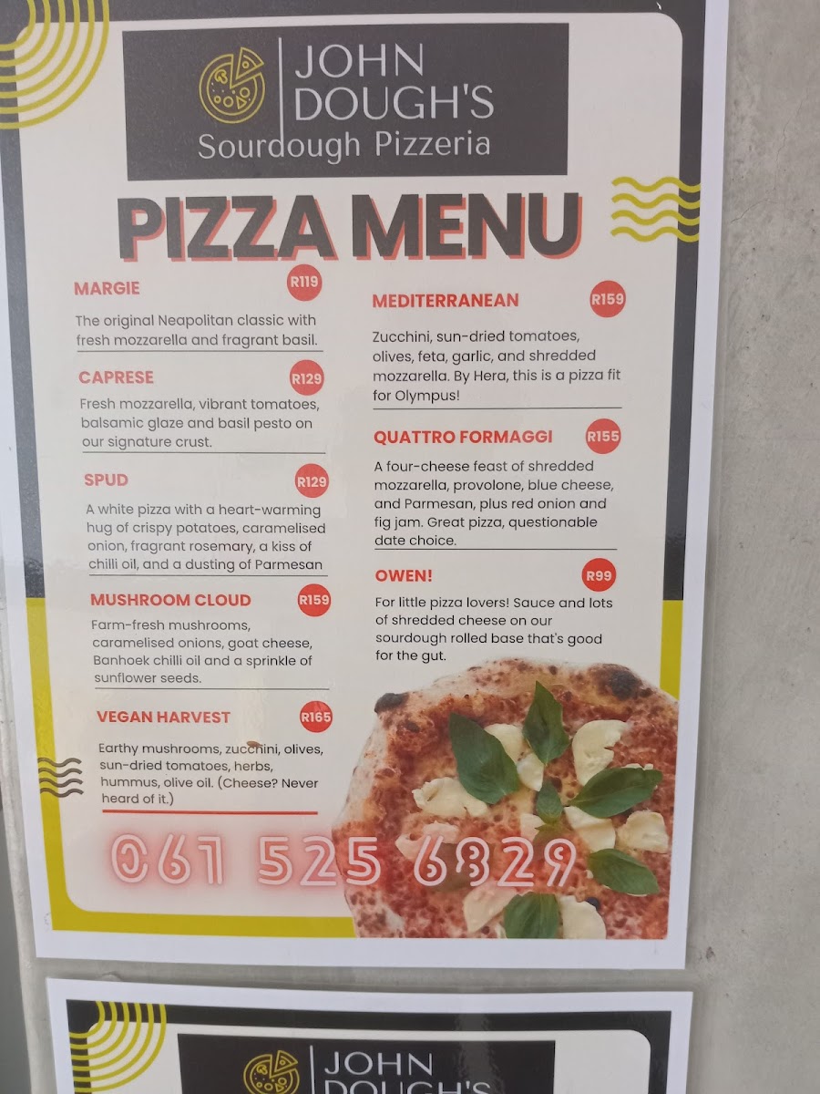John Dough's Sourdough Pizzeria, Linden Photo Menu 3