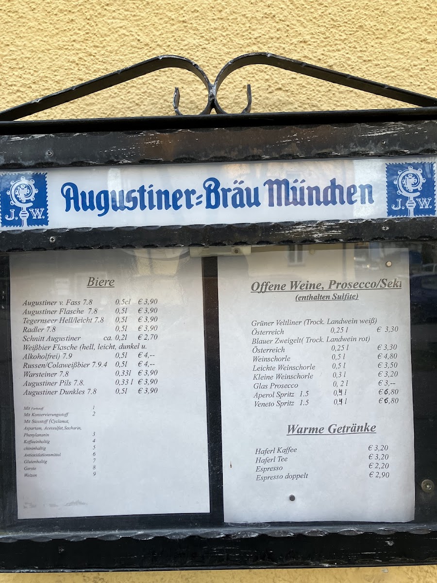 Gaststätte Bierbauch Photo Menu 1