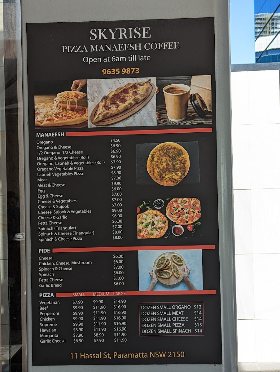 Skyrise pizza cafe Photo Menu 3