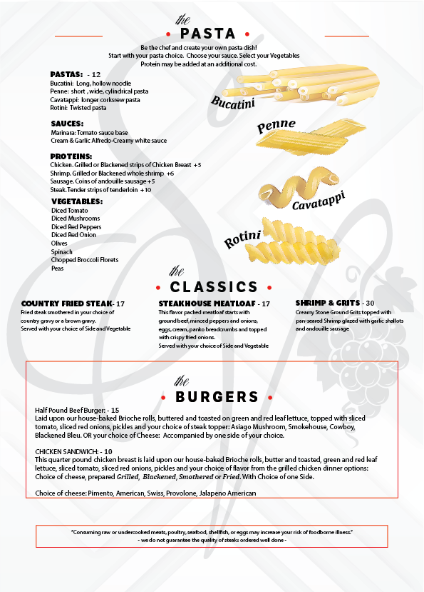 Southern Vine's Steakhouse Photo Menu 4