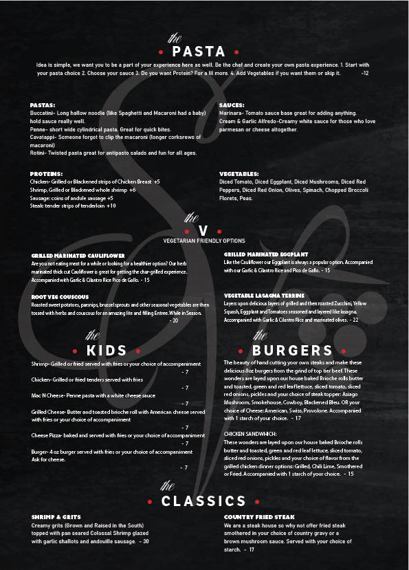 Southern Vine's Steakhouse Photo Menu 5