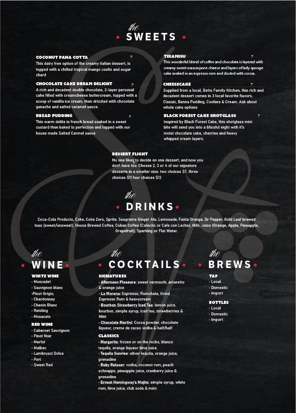 Southern Vine's Steakhouse Photo Menu 7