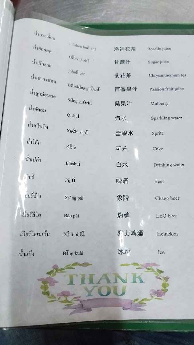 Nai Roo Photo Menu 3