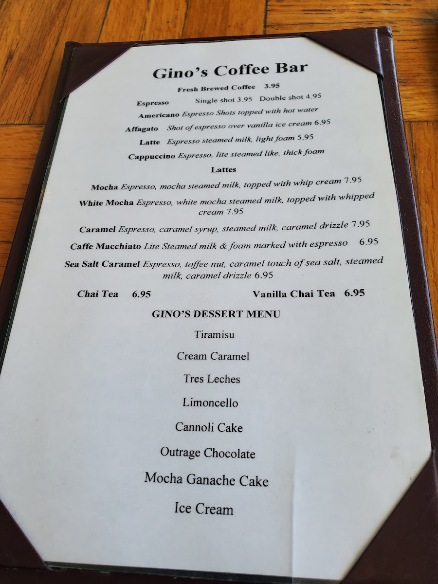Gino's by the Beach Photo Menu 7