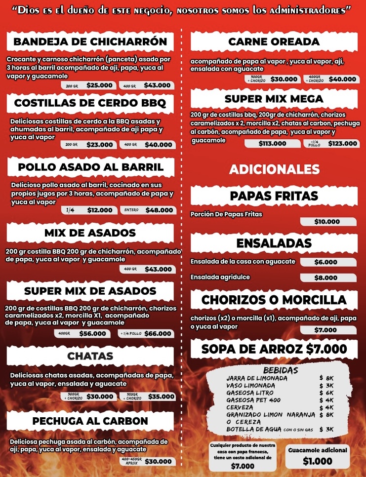 ASADOS AL BARRIL GABY Photo Menu 1