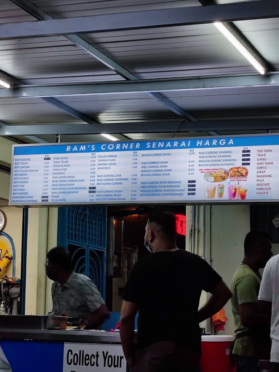Ram Singh Nasi Lemak Corner Photo Menu 2