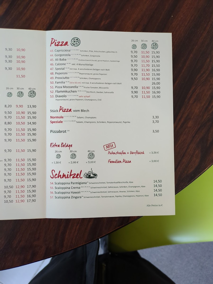 Pizza und Nudelhaus Photo Menu 1