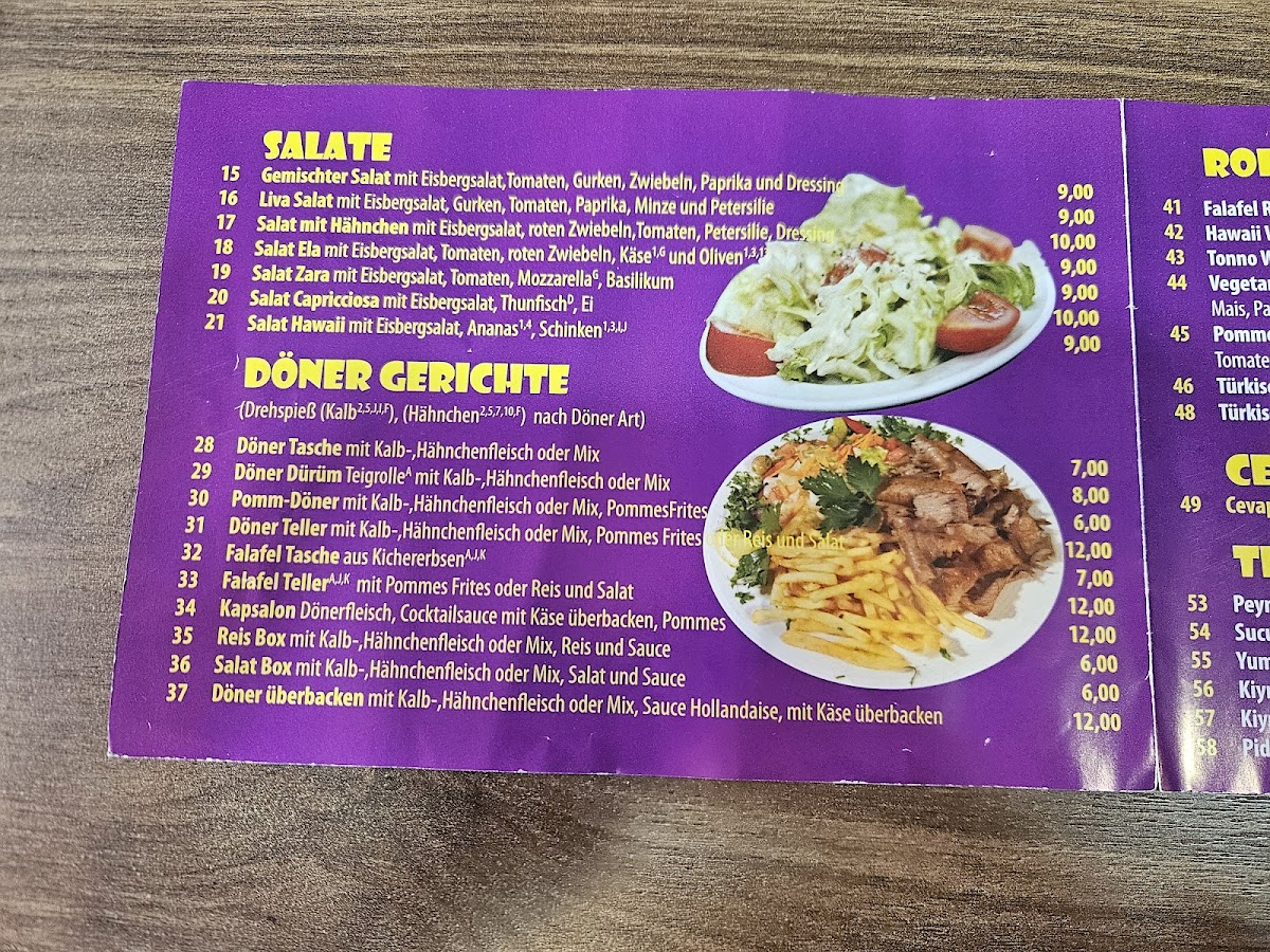 Liva Döner Pizzeria Photo Menu 3