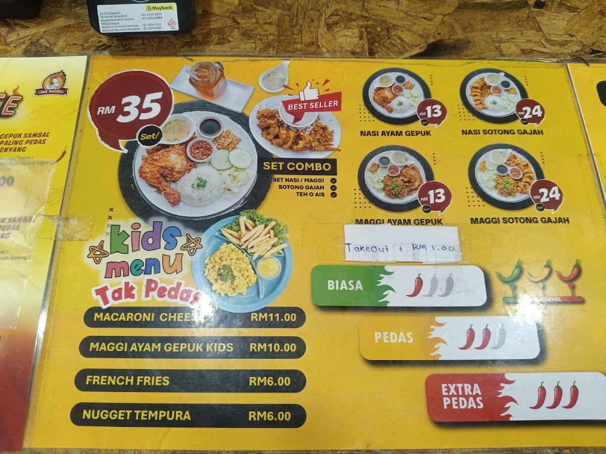 Ayam Gepuk Pak Raden Kulim Photo Menu 2