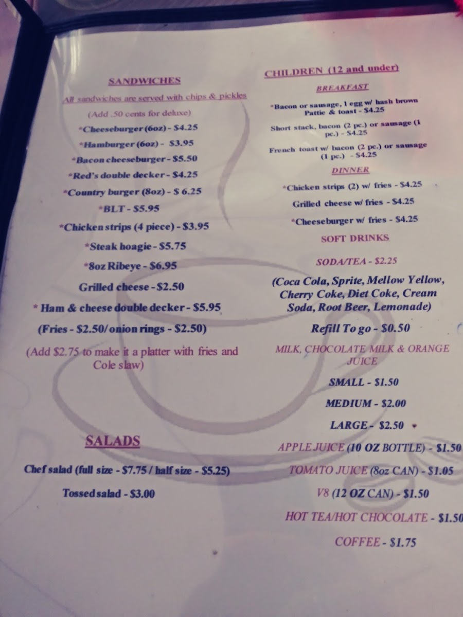 Lana's Diner Photo Menu 8