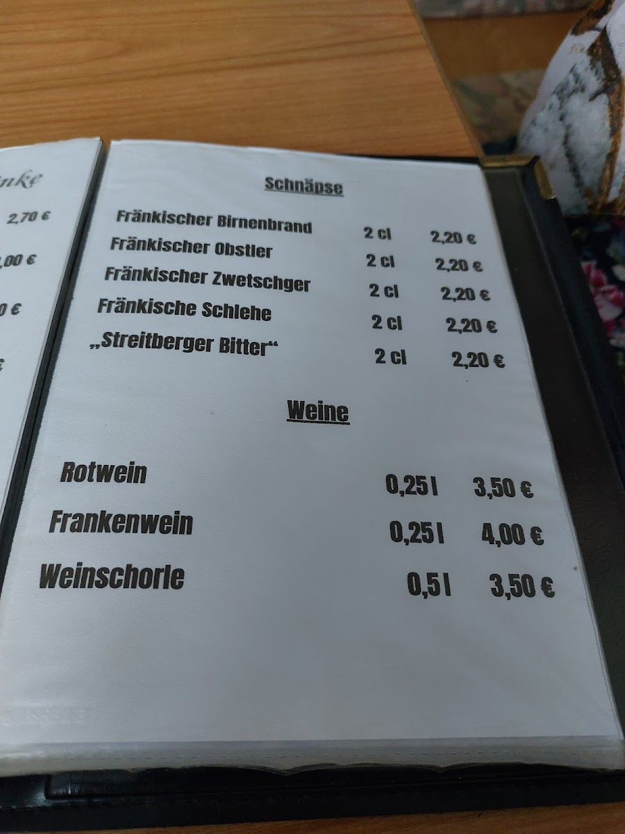 Gaststätte Hannberger Photo Menu 3