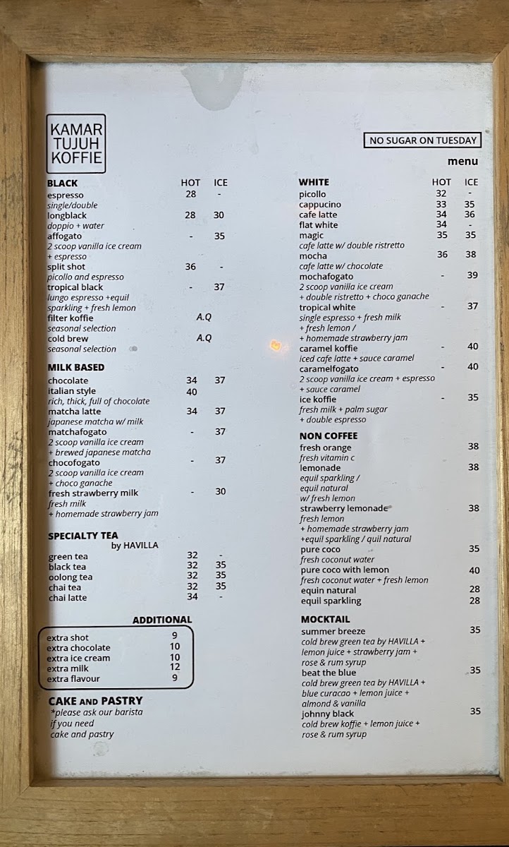 Kamar Tujuh Koffie Photo Menu 4