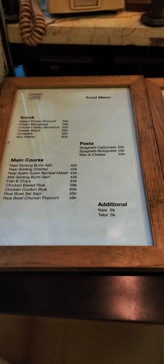 Kamar Tujuh Koffie Photo Menu 6