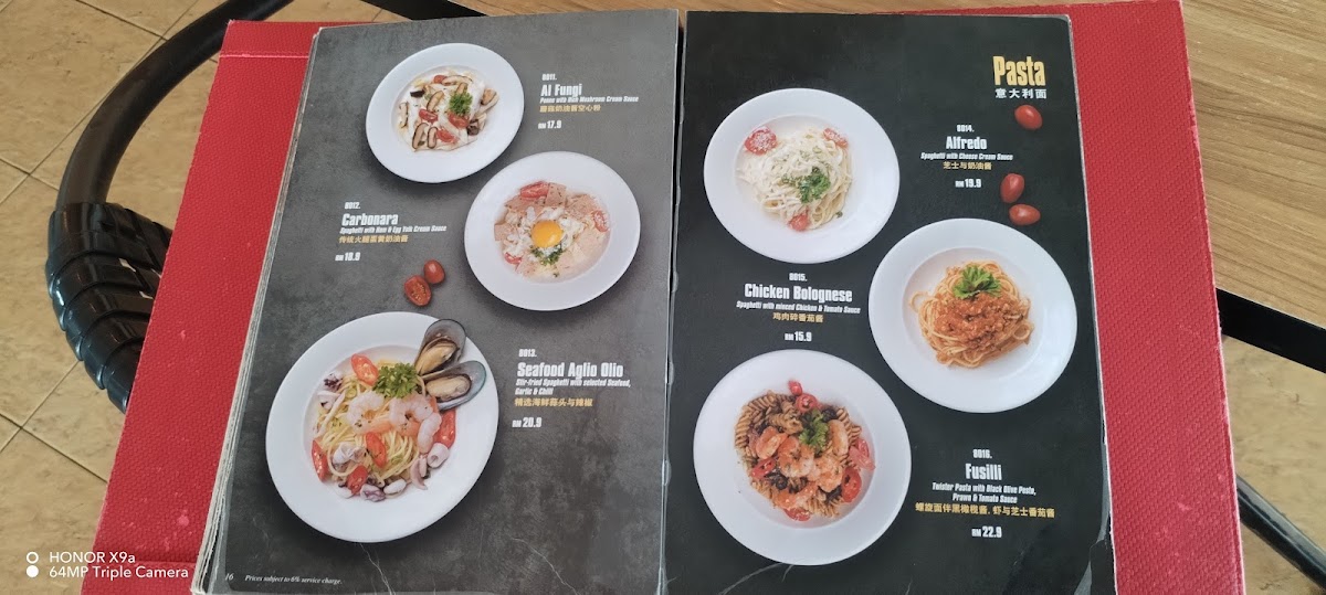 La Pasta Photo Menu 1