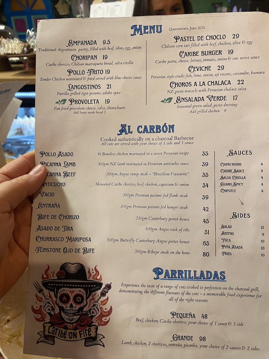 Caribe On Fire Photo Menu 3
